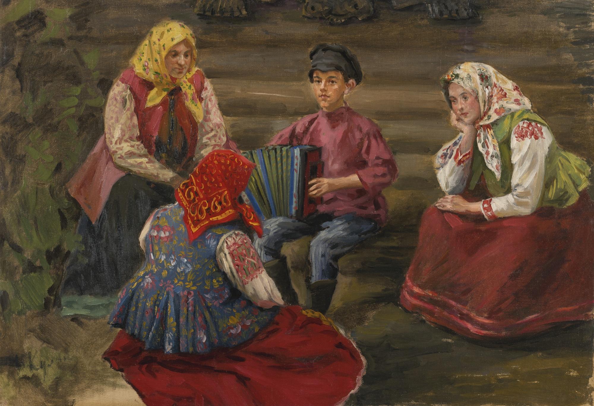 Ivan Semenovich Kulikov - The Accordion Player