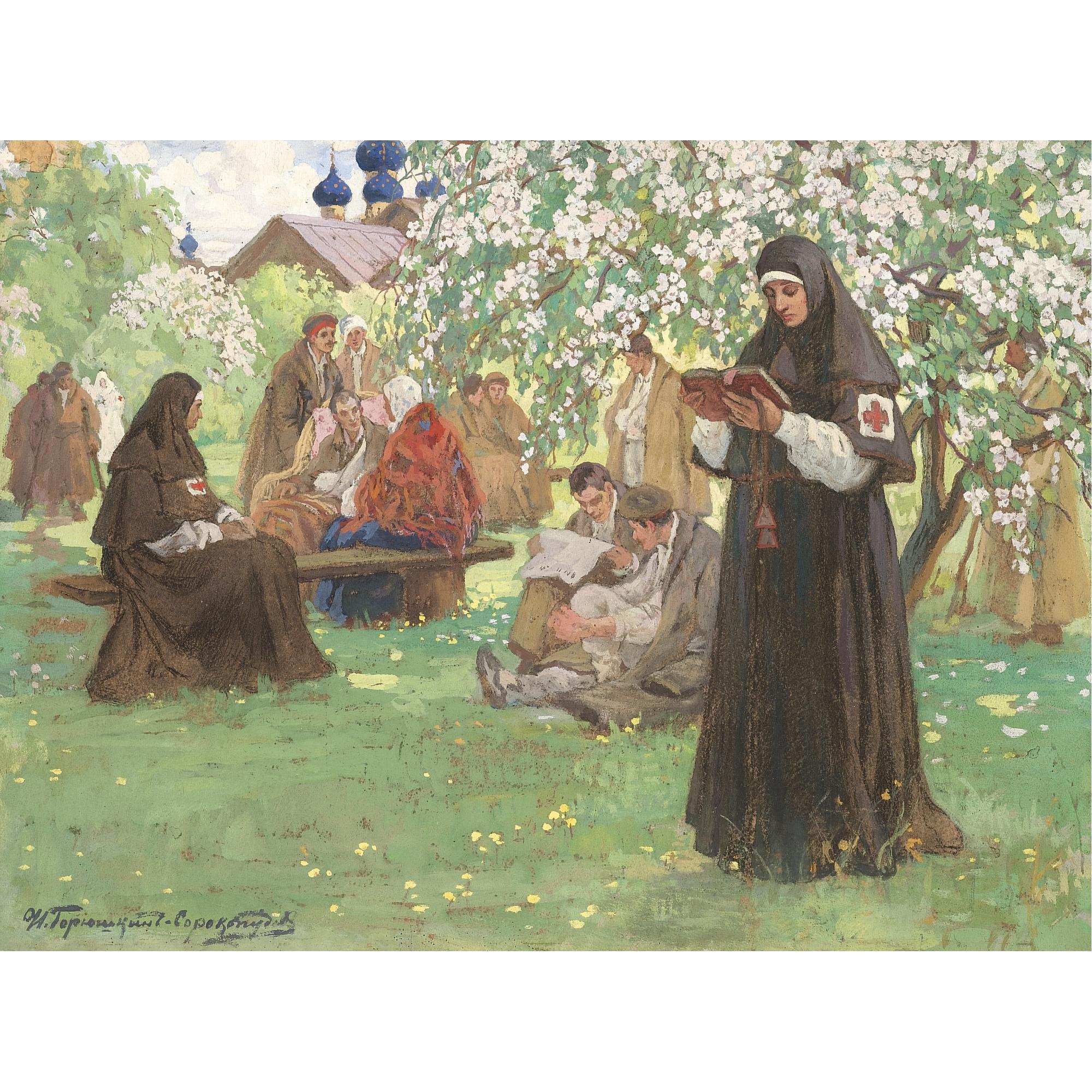 Ivan Silych Goriushkin-Sorokopudov - In The Old Believers\' Monastery