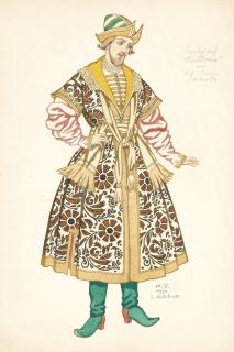 Ivan Yakovlevich Bilibin - Costume Design For Boyar Ivan Sergeevich Lykov In The Tsar\'S Bride