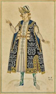 Ivan Yakovlevich Bilibin - Costume Design For The Tsarevich In The Russian Tale
