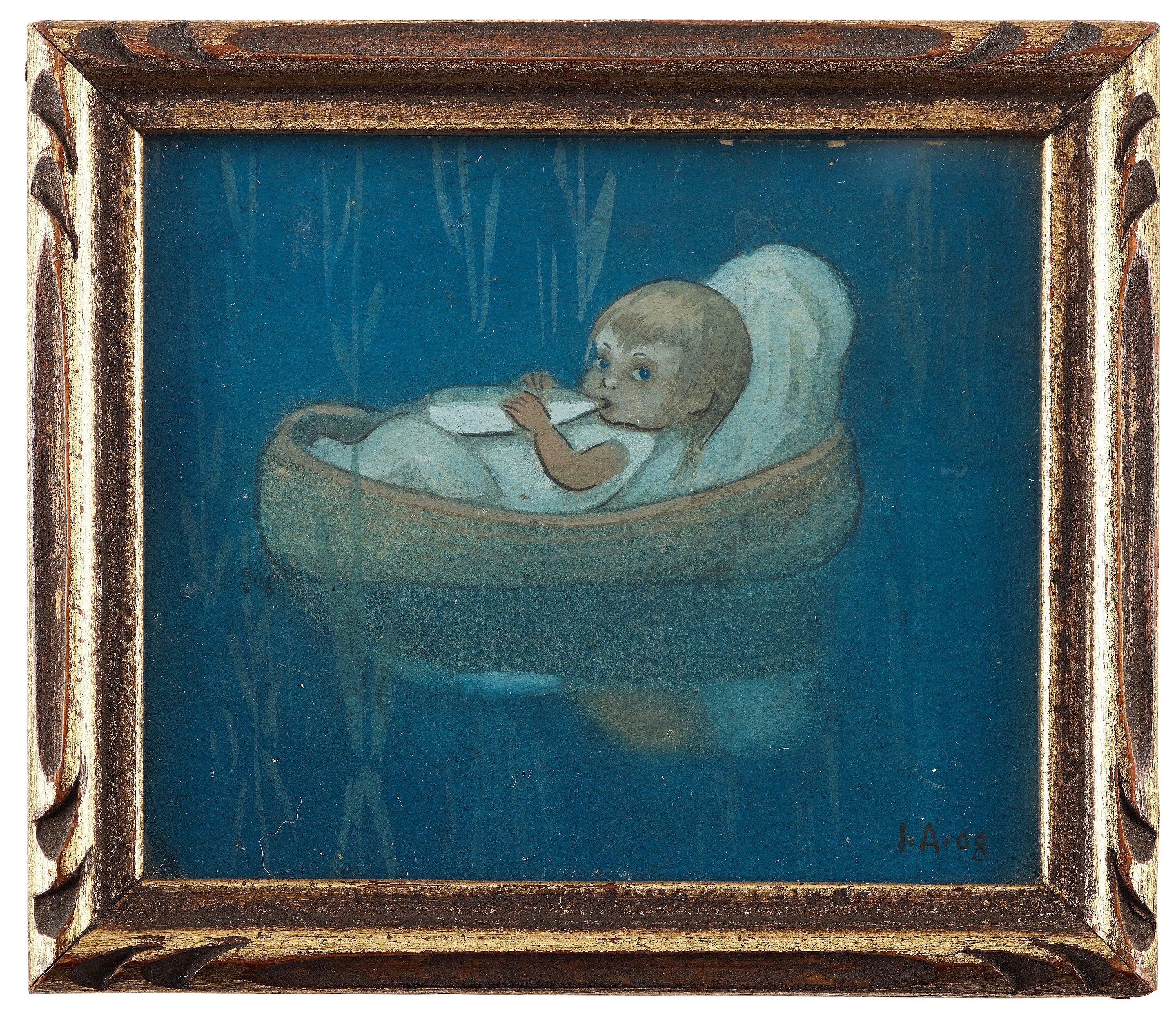 Ivar Arosenius - ”Moses i vassen” (Moses in the reeds)