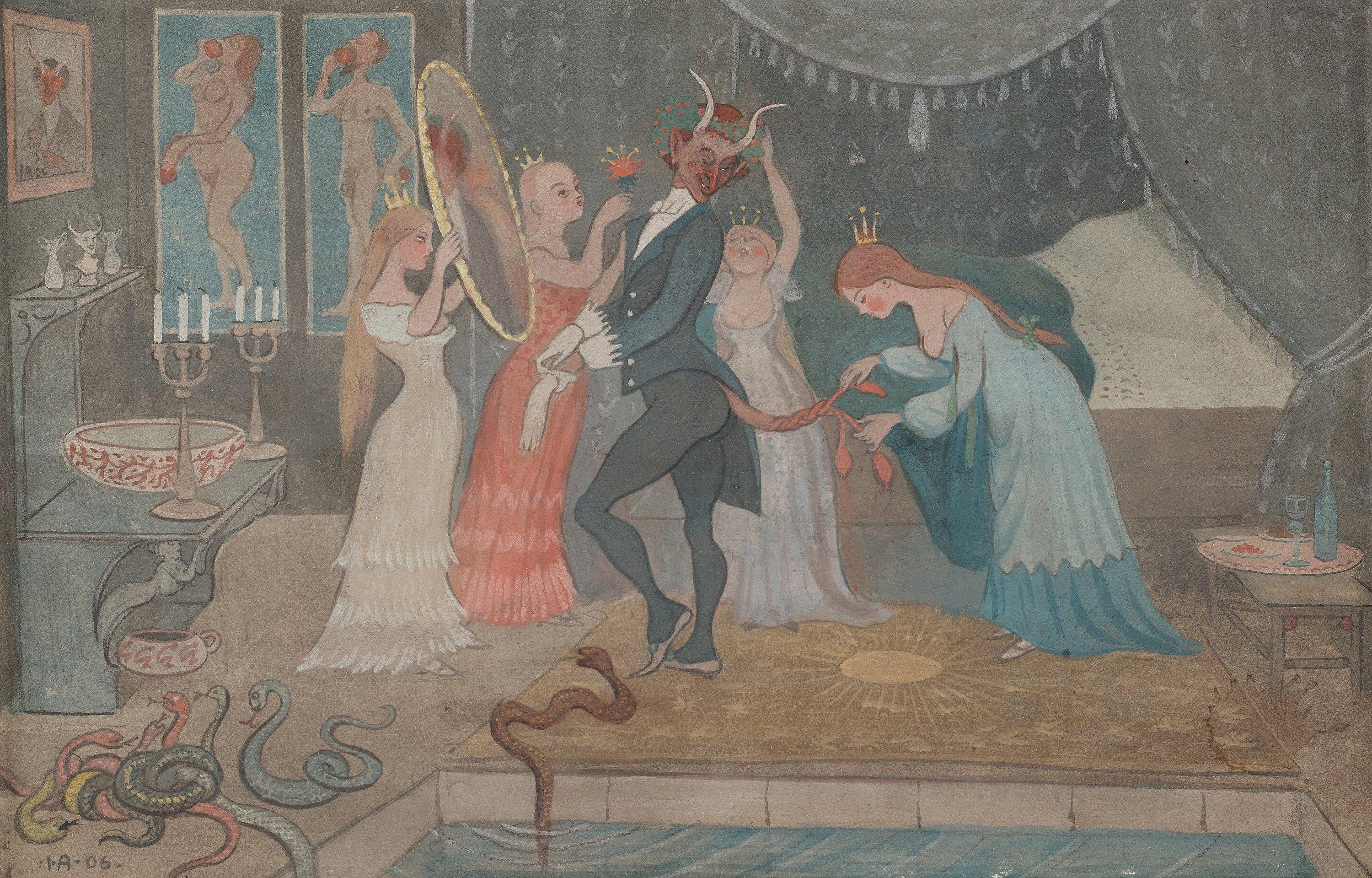 Ivar Arosenius - ”The Bridegroom Dressed”