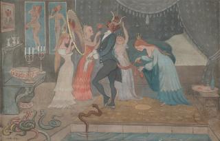 Ivar Arosenius - ”The Bridegroom Dressed”