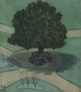 Ivar Arosenius - ”Under stora trädet” (Under the large tree)