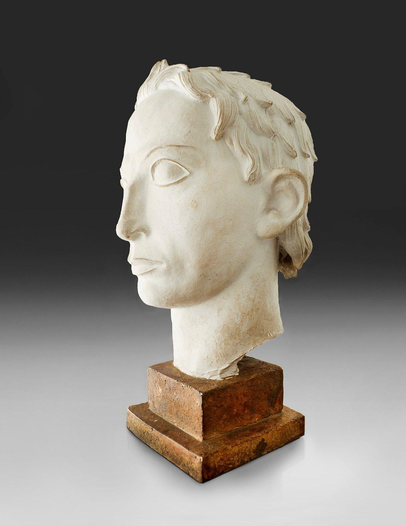 Ivar Johnsson - An Ivar Johansson plaster sculpture head of David.