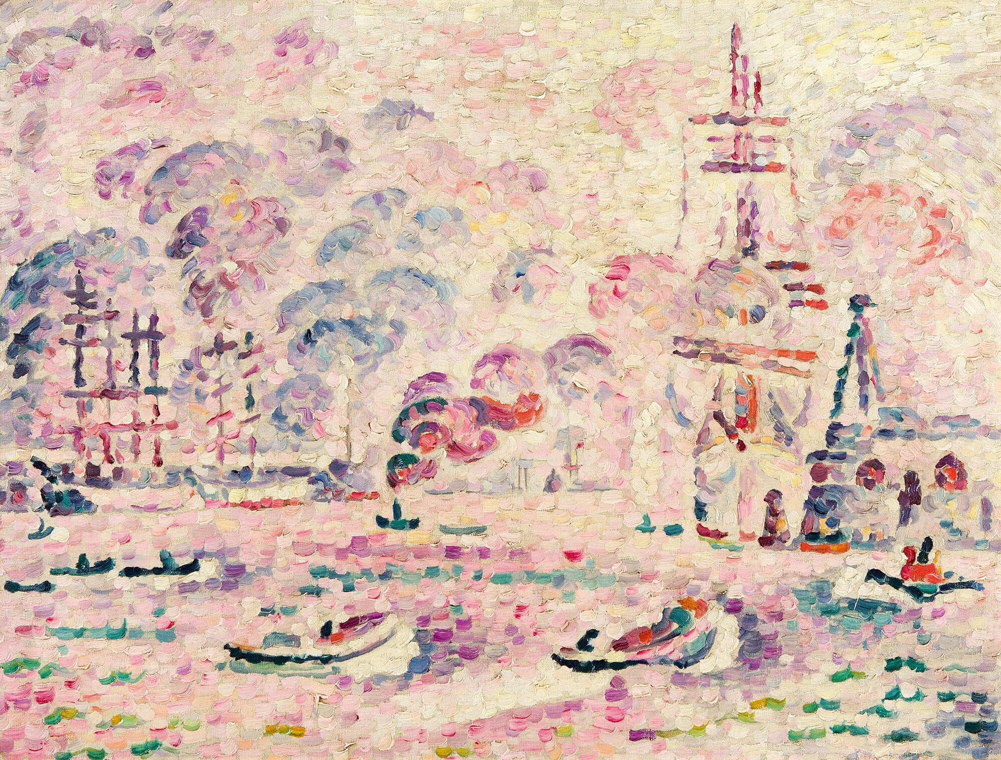 Ivo Hauptmann - Blick auf den Hamburger Hafen.