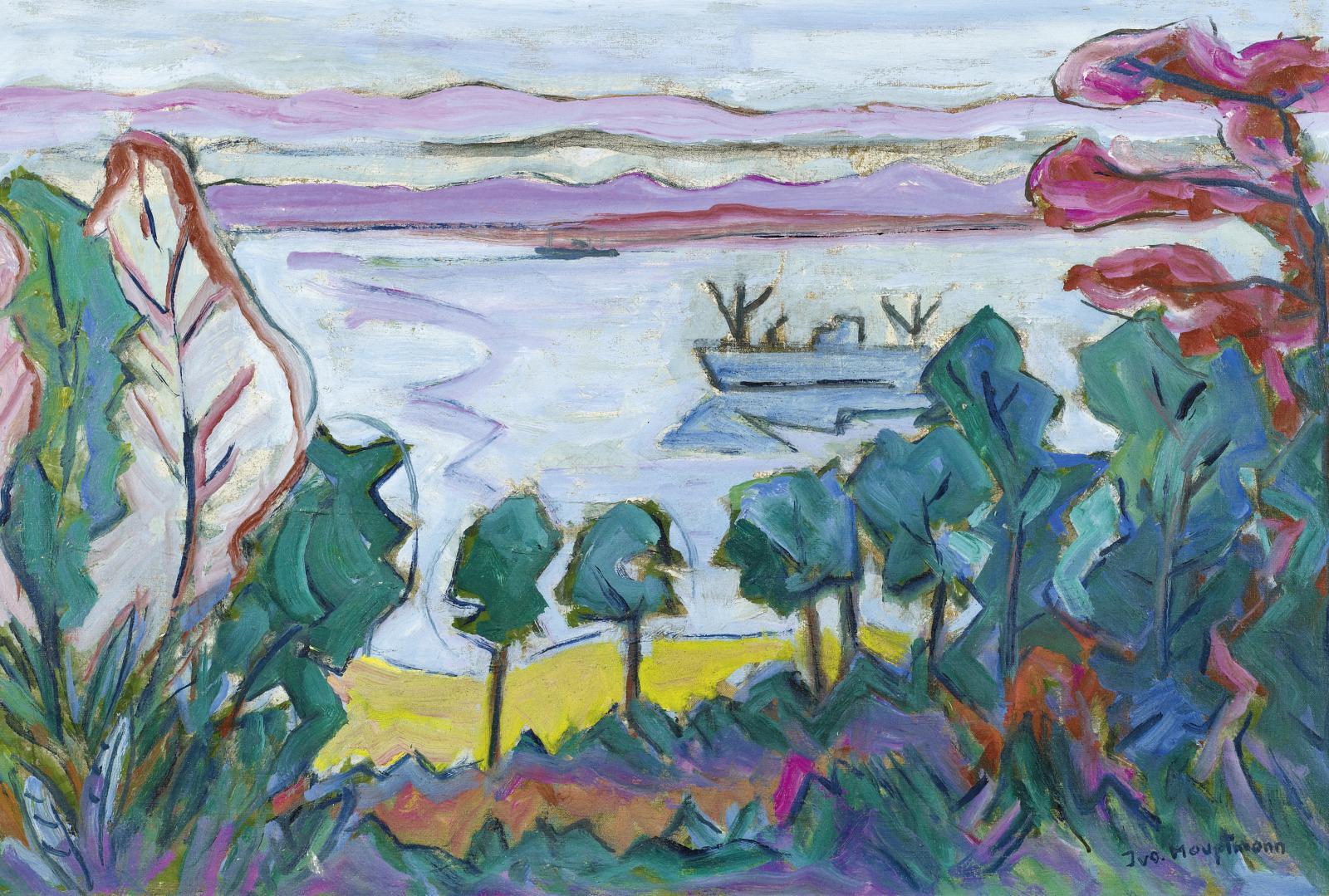 Ivo Hauptmann - Blick von Falkenstein auf die Elbe