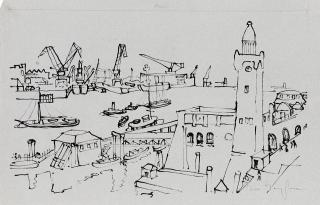 Ivo Hauptmann - Hafenansicht