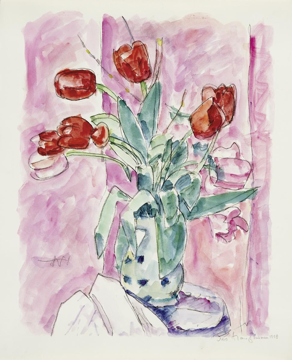 Ivo Hauptmann - Stillleben mit Tulpen