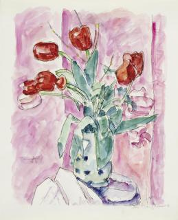 Ivo Hauptmann - Stillleben mit Tulpen