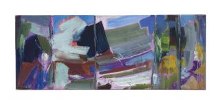 Ivon Hitchens - A Boat and Foliage in Five Chords, Second Study