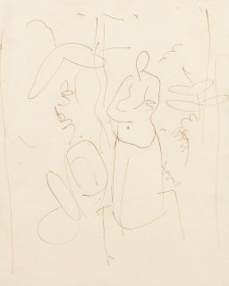 Ivon Hitchens - Courtyard Figure