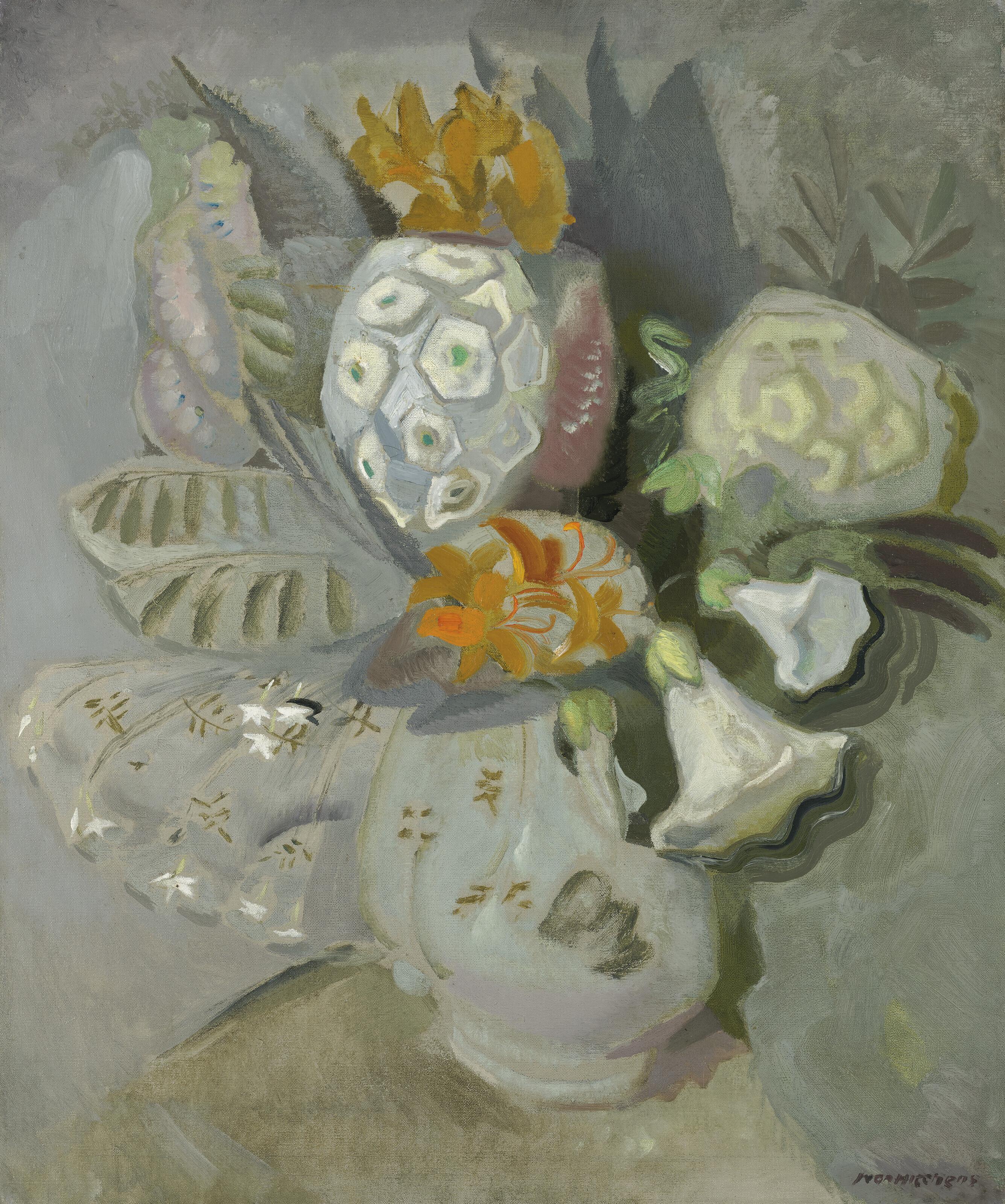 Ivon Hitchens - Flowers in a vase