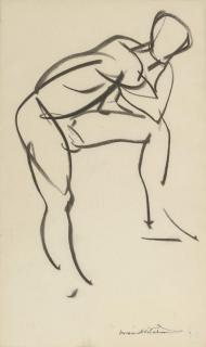 Ivon Hitchens - Man with elbow on knee