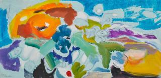 Ivon Hitchens - Poppy Against a Blue Sky