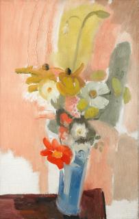 Ivon Hitchens - Still life, Flowers in an Interior