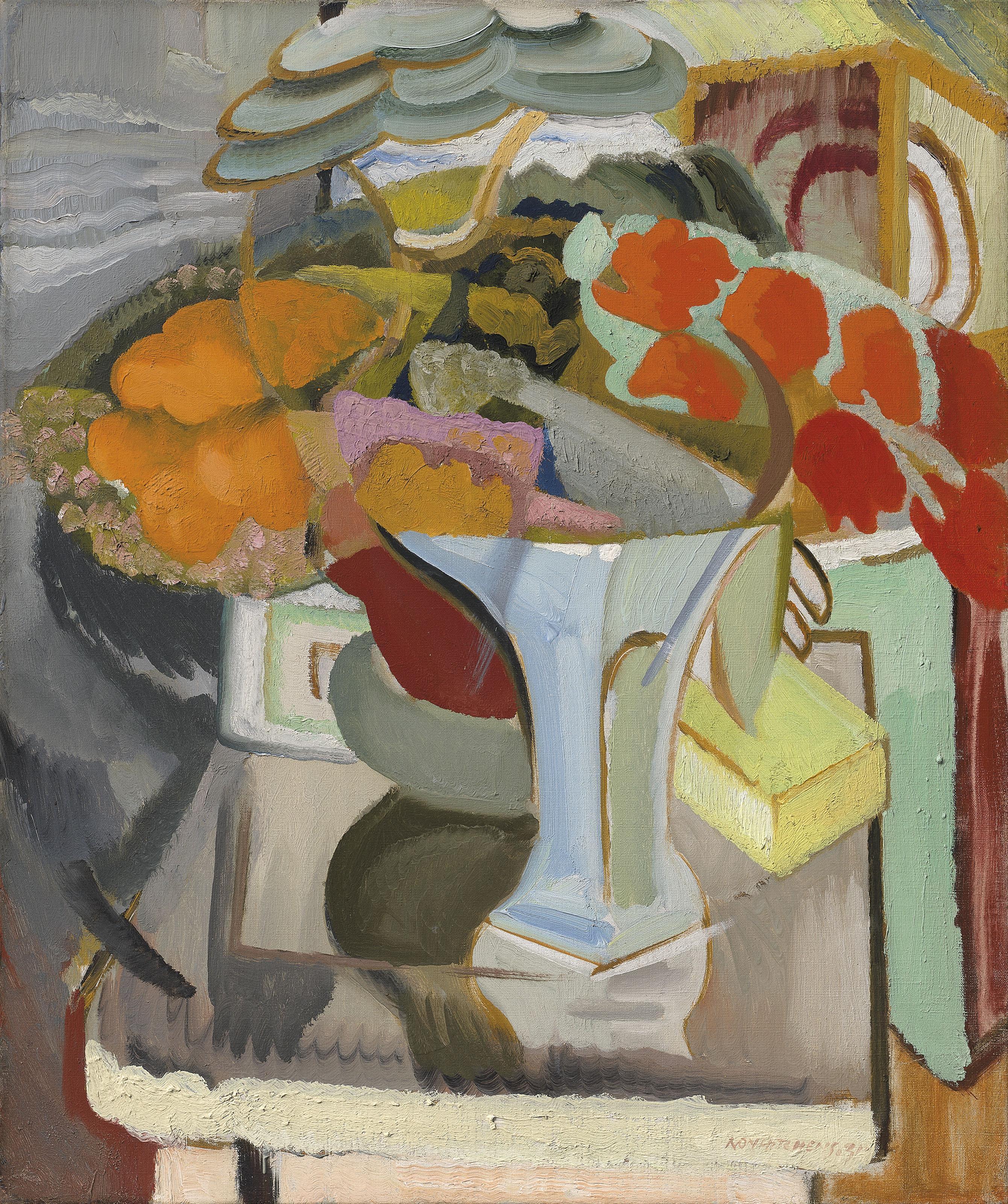 Ivon Hitchens - Still Life with Azaleas