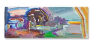 Ivon Hitchens - Tree, Sky & Ragwort (Giant Oak Series)