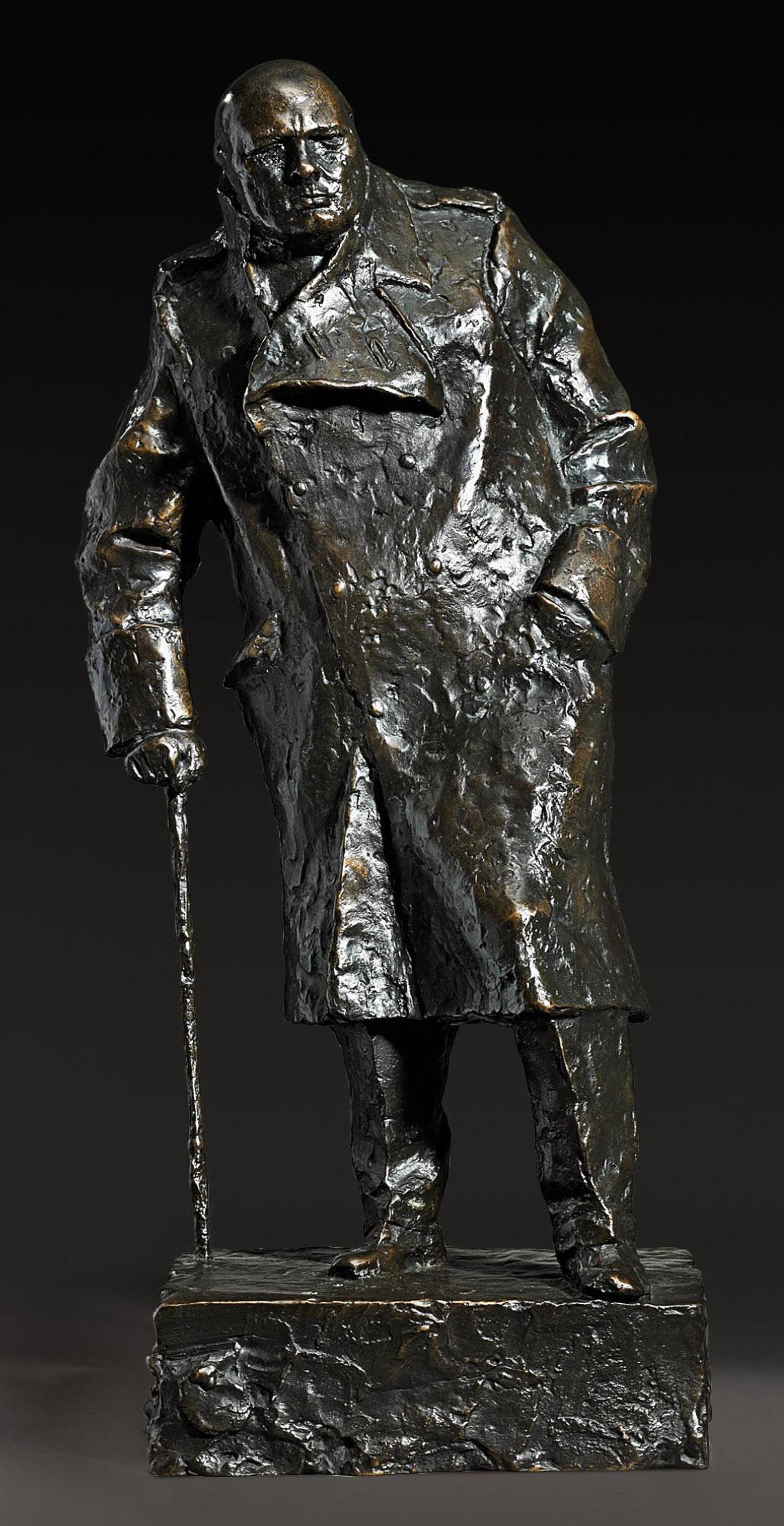 Ivor Roberts-Jones, R.A. - Maquette for the Winston Churchill Monument in Parliament Square