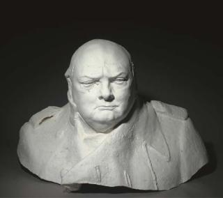 Ivor Roberts-Jones, R.A. - Monumental Head And Shoulders; Winston Churchill Monument, Parliament Square