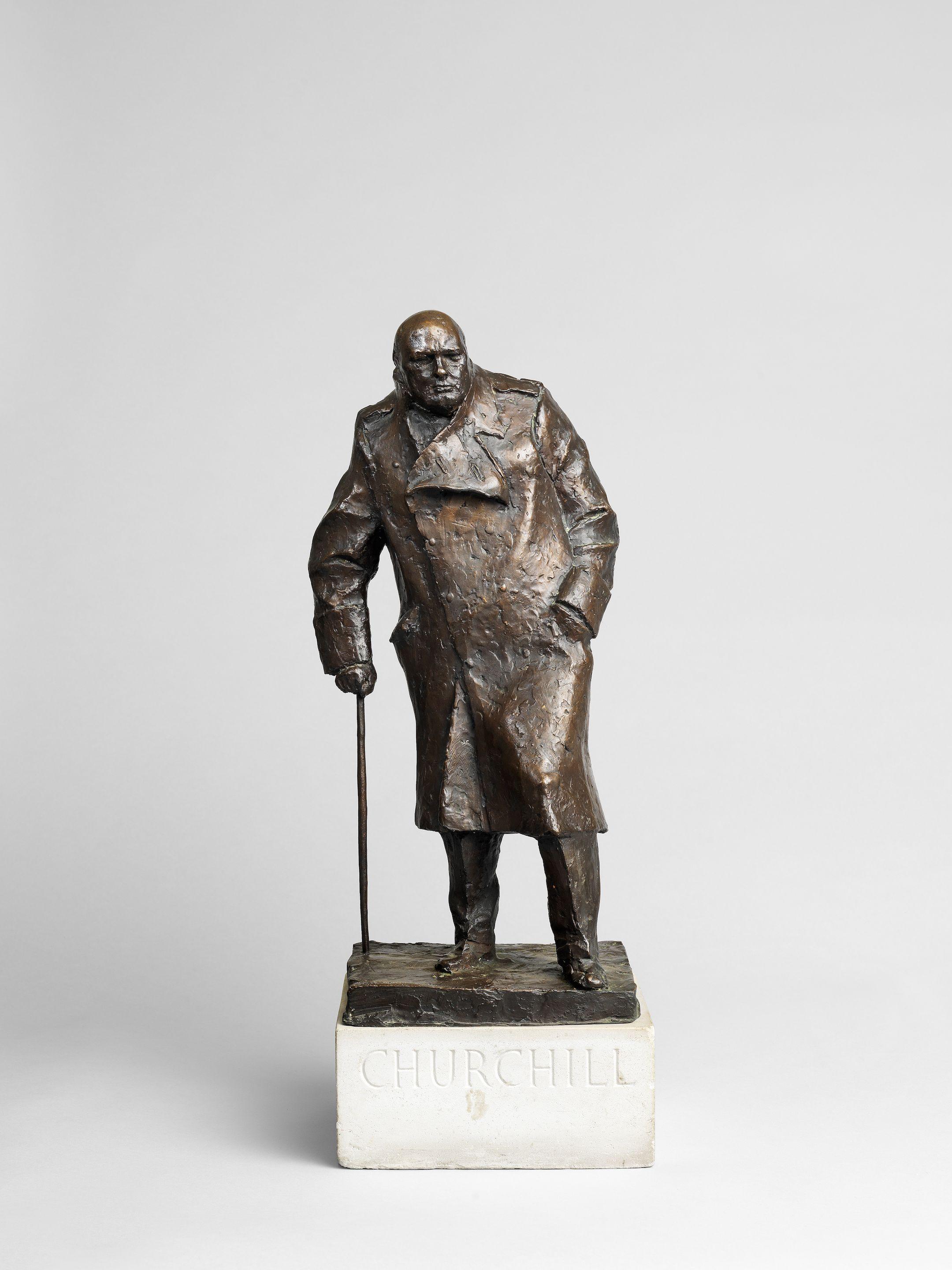 Ivor Roberts-Jones - Sir Winston Churchill, maquette for the monument in Parliament Square