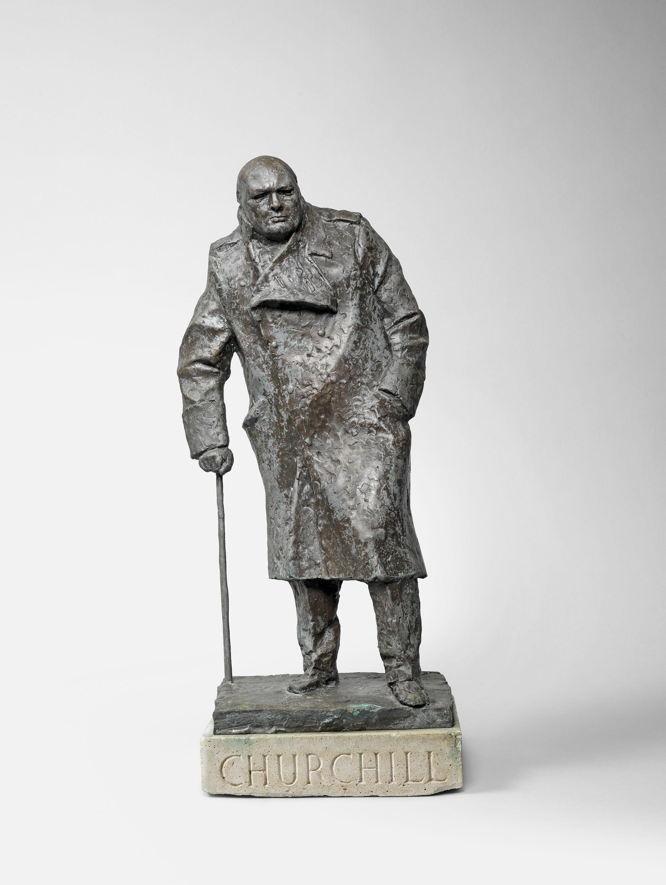 Ivor Roberts-Jones - Sir Winston Churchill, maquette for the monument in Parliament Square