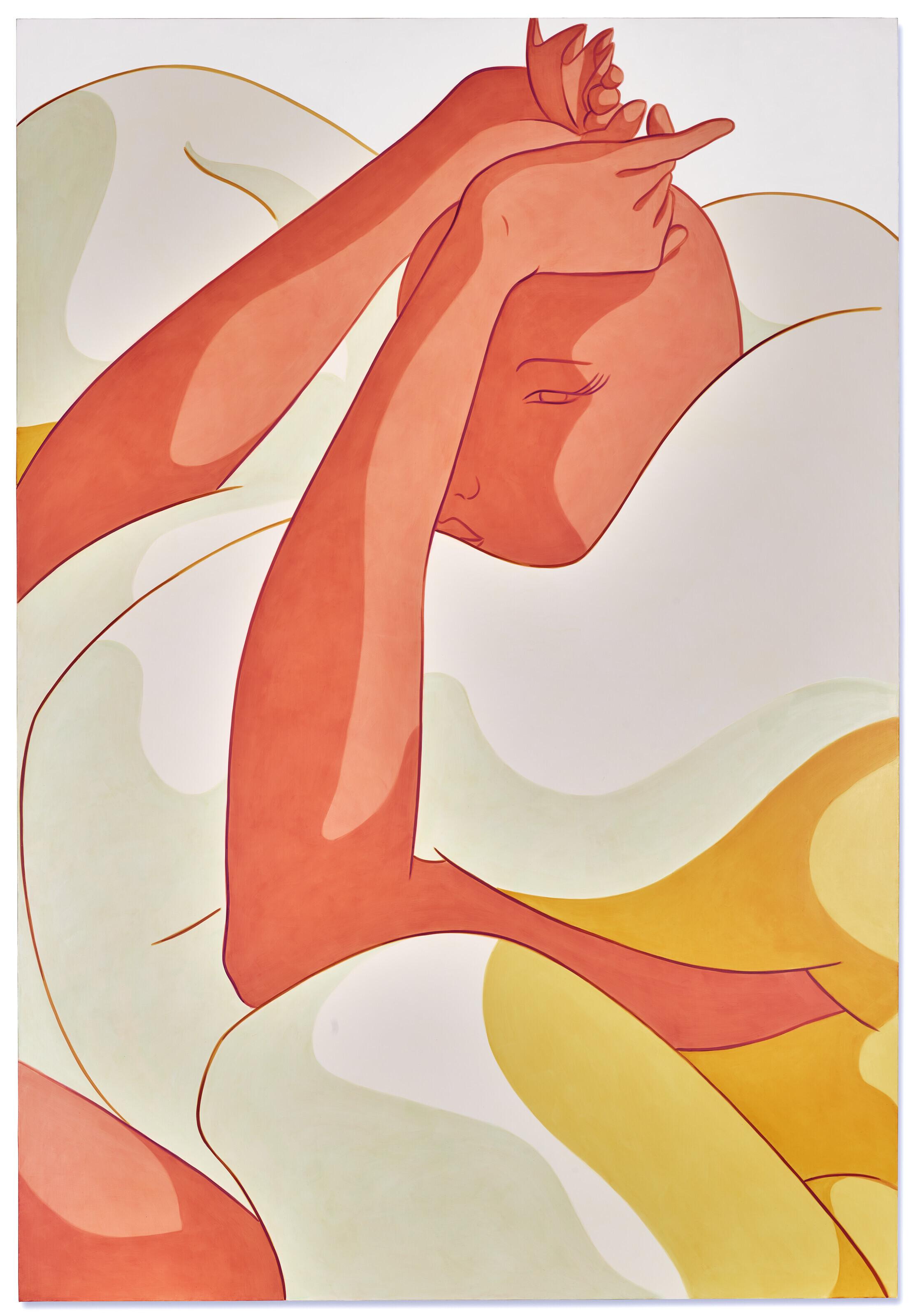 Ivy Haldeman - Colossus, Forearms Up, One Eye, Hands Hold Do (Coiffure)