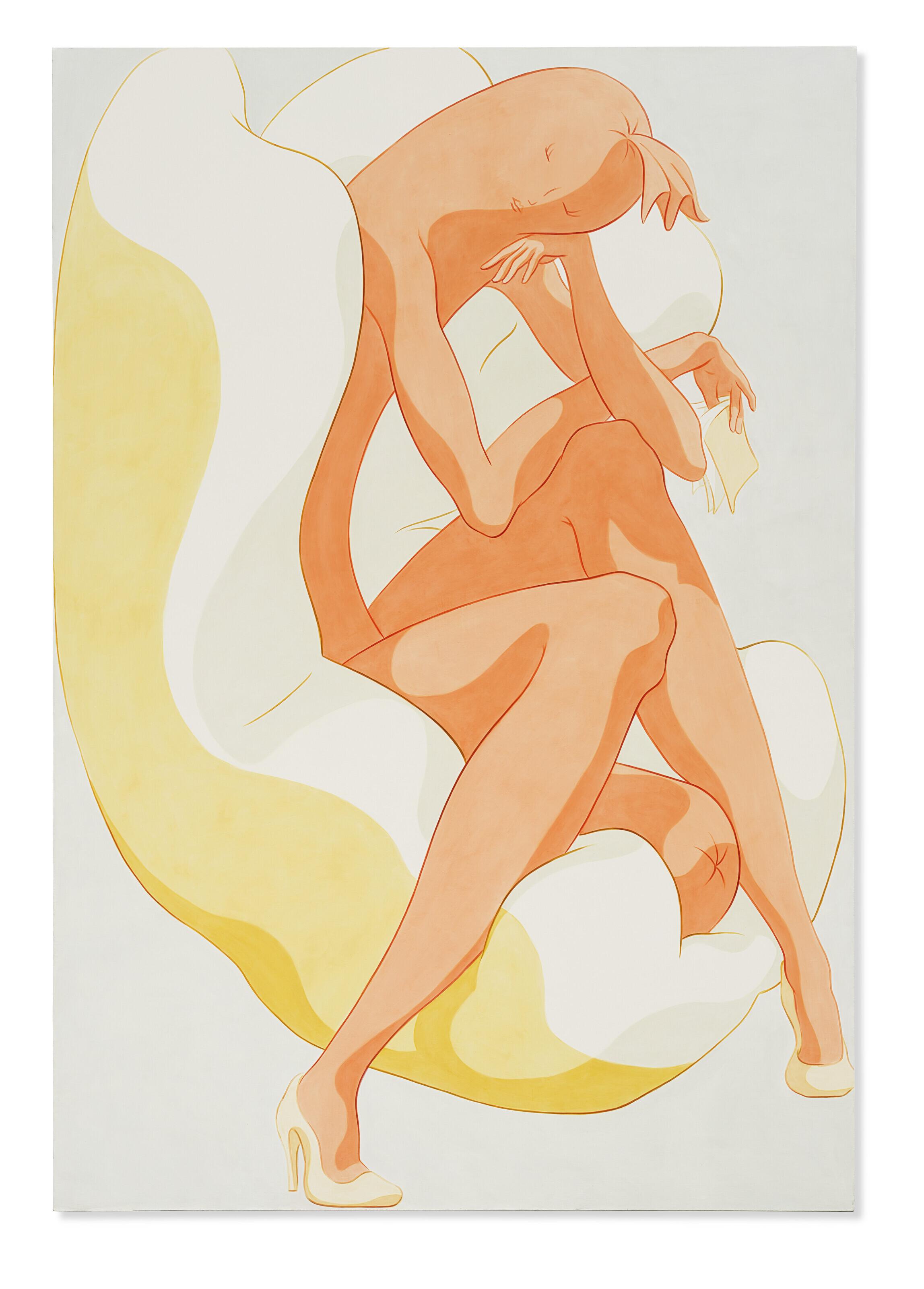 Ivy Haldeman - Full Figure, Head Rests on Back of Hand, Knees Akimbo, Thumb Inside Book