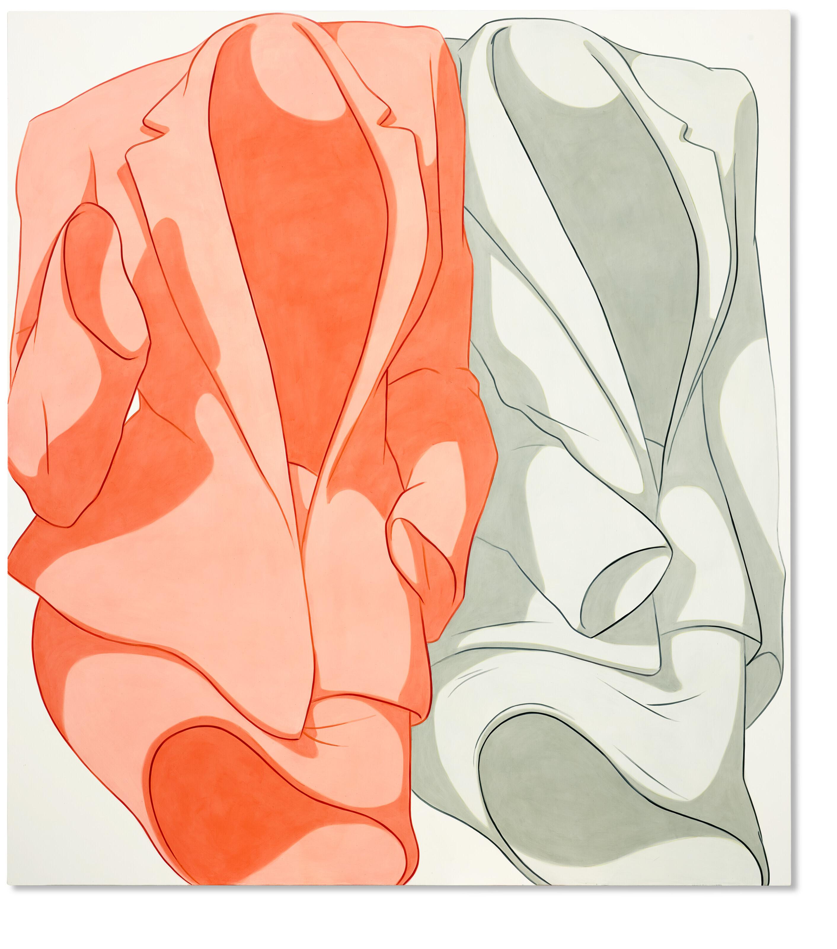 Ivy Haldeman - Shoulder Peak, Cuff Rests On Hip, Sleeve Up (Pink, Grey)