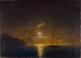 Iwan Konstantinowitsch Aiwasowski - Vollmond über stiller See.