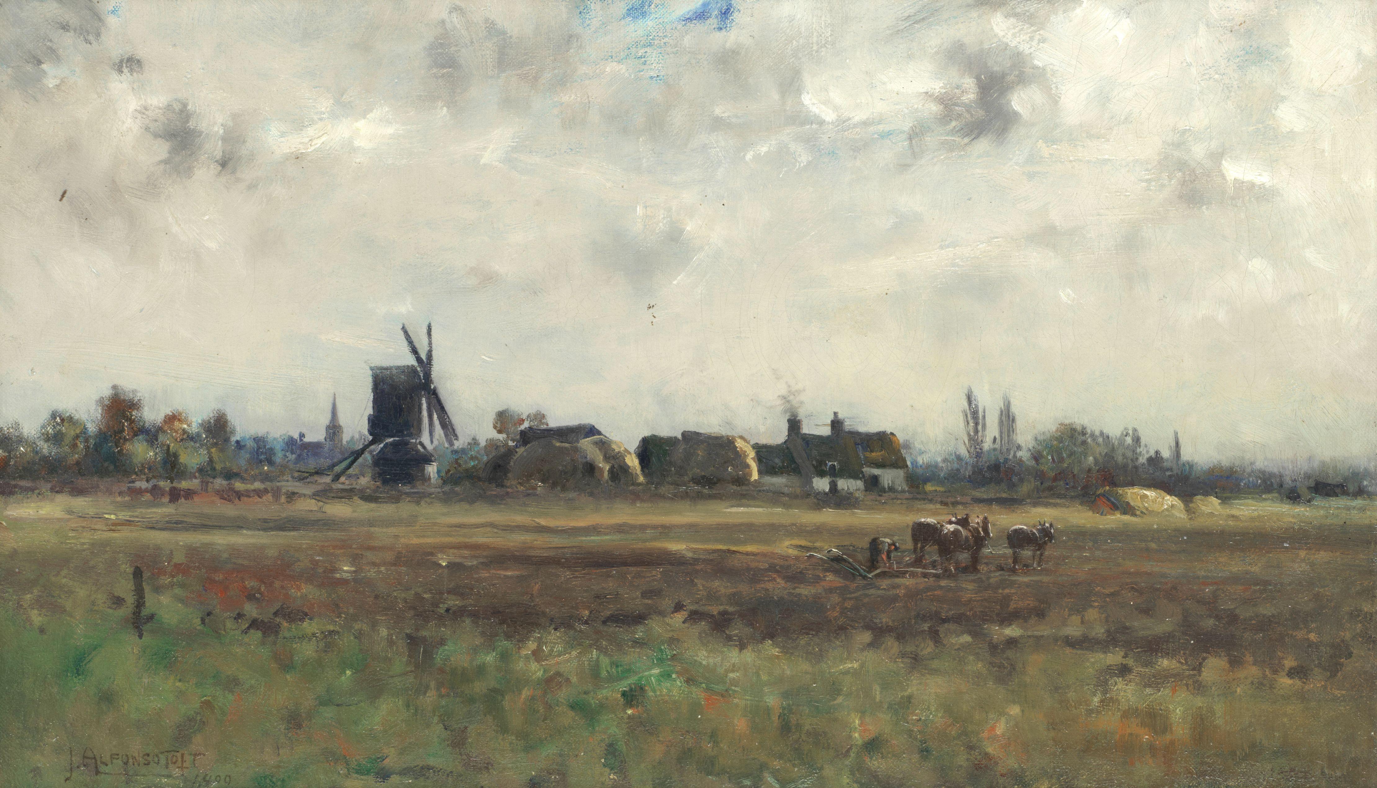 J. Alfonso Toft - Ploughing in the Fens