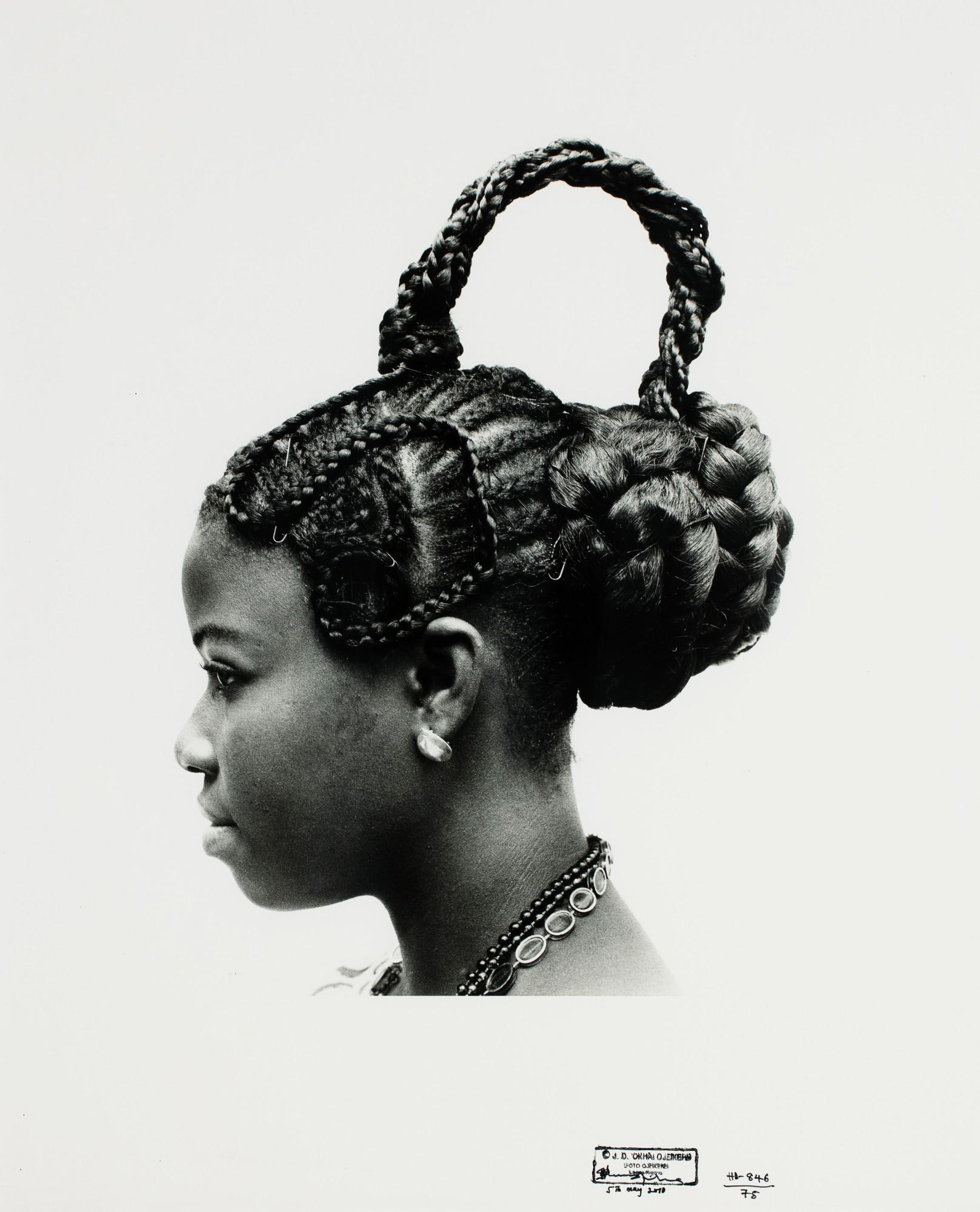 J.D. ‘Okhai Ojeikere - Abebe (Hairstyles), 1975