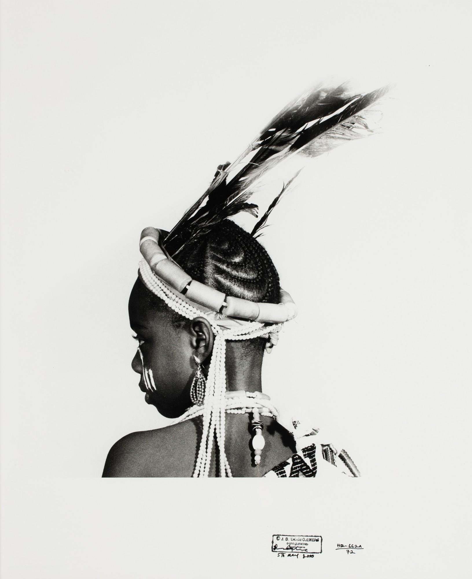 J.D. ‘Okhai Ojeikere - Oluweri Headdress, Hairstyle Series, 1972
