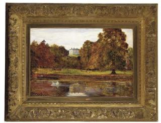 J. Edward Homerville Hague - A country house in a parkland