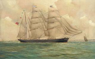 J. Fannen - The London pilot running out to assist the three-master Argo