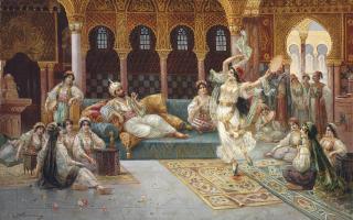 J.G. Delincourt - A harem dance