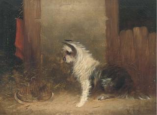 J. Langlois - A Terrier And His Catch