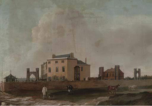 J. Saunders - A Drover Before A House