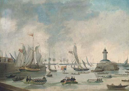 J. Saunders - King George Iv Leaving Ramsgate For His Visit To Hanover, 25Th September, 1821