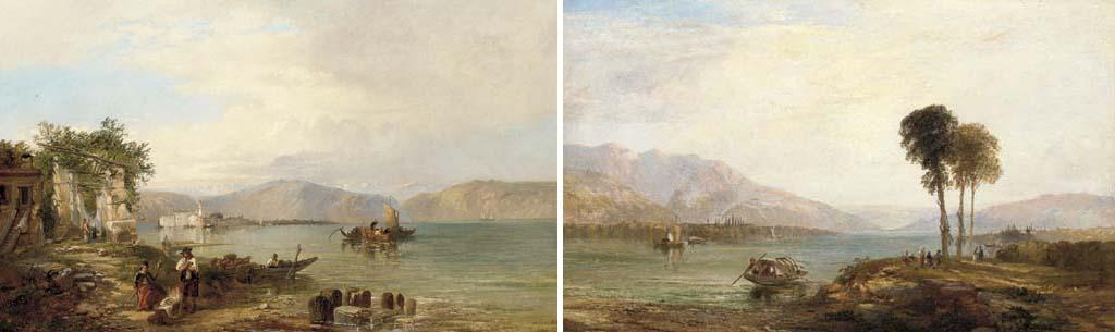 J.V. De Fleury - L\'Isola Bella on Lake Maggiore; and Lake Maggiore