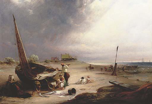 J W Ewbank - View of the East coast, near Yarmouth