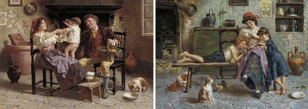 J. Zermati - The happy family; and The morning lesson