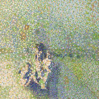 Jaap Hillenius - Drie figuren buiten/\'le dejeuner\'