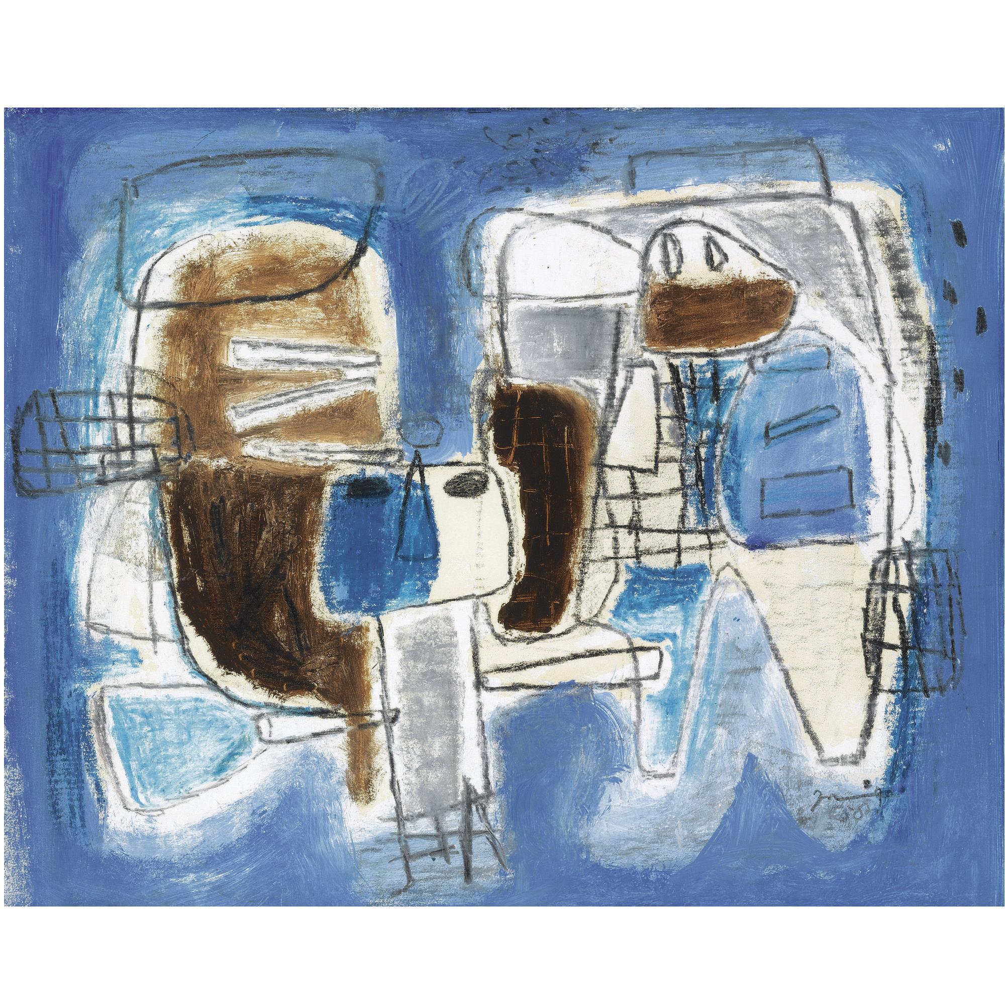 Jaap Nanninga - Compositie Met Twee Figuren