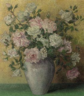 Jaap Nieweg - Pink and white roses