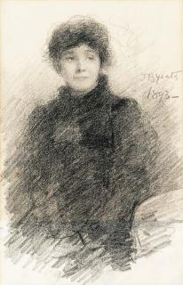 Jack Butler Yeats, R.H.A. - Portrait of Henrietta Paget, née Farr, half-length