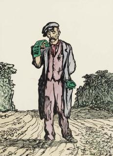 Jack Butler Yeats, R.H.A. - The Ballad Singer