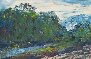 Jack Butler Yeats, R.H.A. - The Road Beside The River