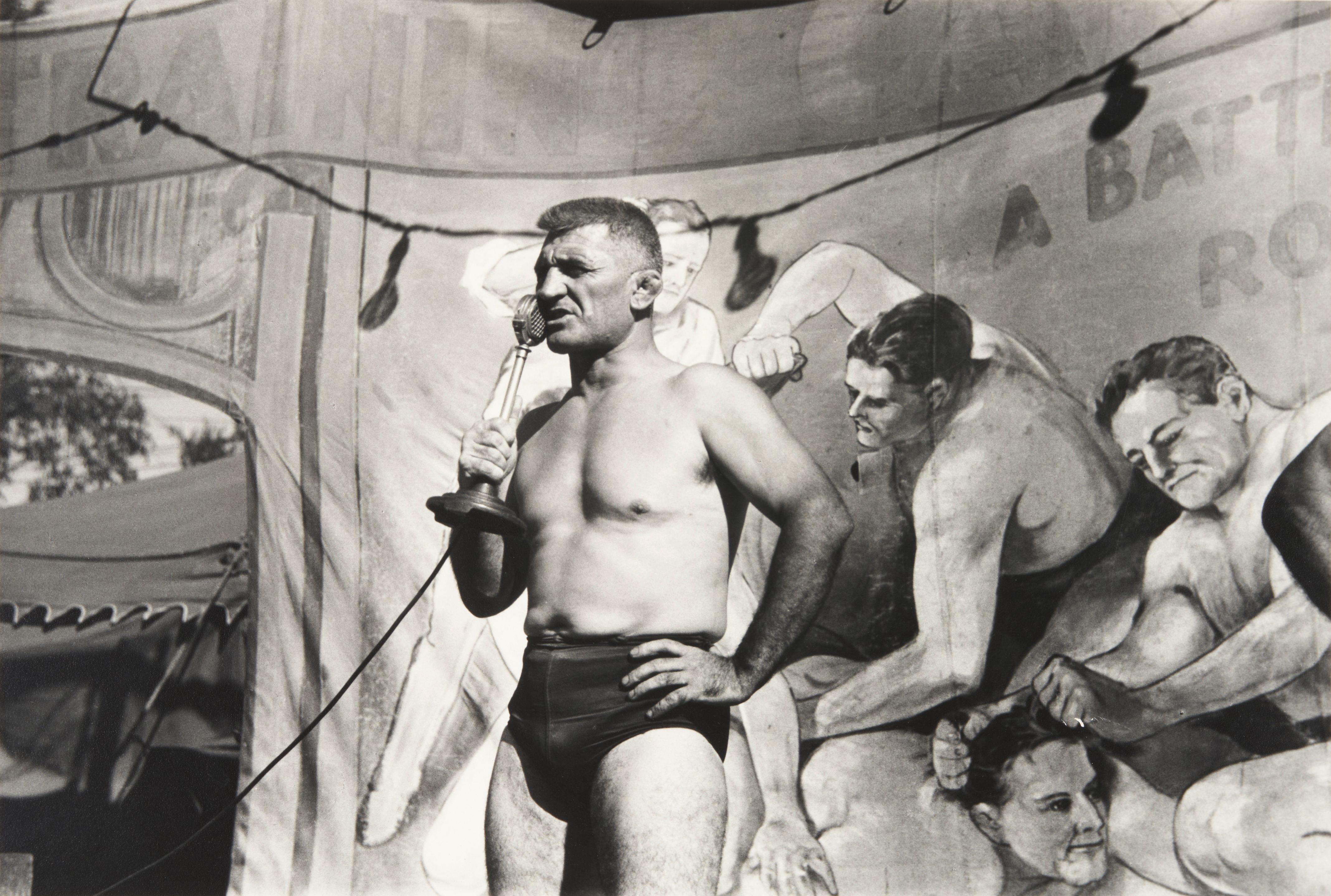 Jack Delano - Wrestlers at the \
