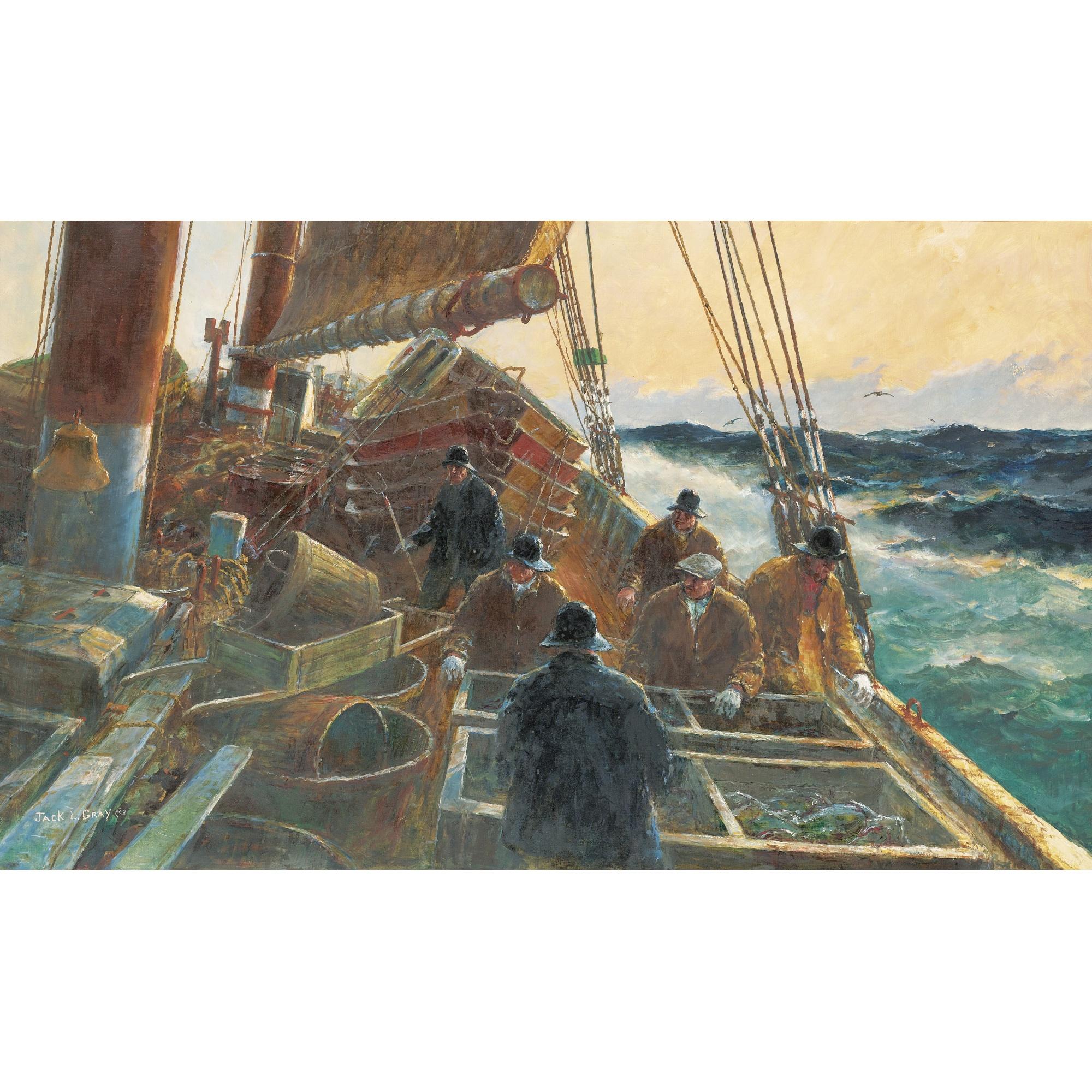 Jack L. Gray - Dressing Fish, Sable Island Bank